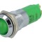 Lampă de control LED verde concavă 12-14V SIGNAL-CONSTRUCT
