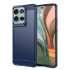 Husa pentru Motorola Moto G75 - Techsuit Carbon Silicone - Blue