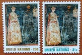 ONU-NY-&#039;&#039;ARTA-FRESCE&#039;&#039;-SET-2V- MNH- NESTAMPILATA-LUX, Nestampilat