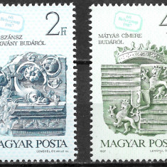 Ungaria - 1987 - Ziua Filateliei Maghiare - serie neuzată (T25)
