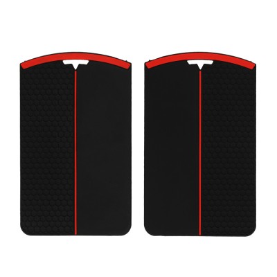 Husa Cheie Auto Kwmobile pentru Tesla Model 3/Model Y/Model S, Negru/Rosu, Silicon, KWM000025EC001C foto