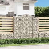 vidaXL Coșuri gabion arcuite, 7 buc 200x50x200/220 cm, fier galvanizat 3146430