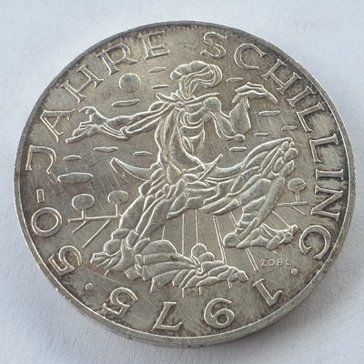Austria 100 schilling 1975 argint foto