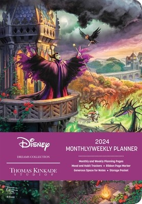 Disney Dreams Collection by Thomas Kinkade Studios 12-Month 2024 Monthly/Weekly: Maleficent foto