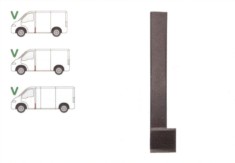 Stalp mijloc Citroen Jumper (230/ 244) 06.1994-08.2006, Fiat Ducato (230/244) 03.1994-09.2006, Peougeot Boxer (230/244) 06.1994-08.2006, partea Stang