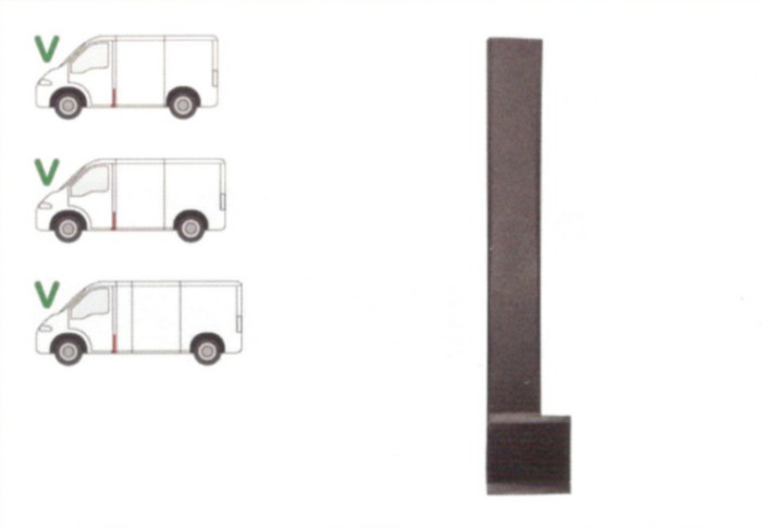 Stalp mijloc Citroen Jumper (230/ 244) 06.1994-08.2006, Fiat Ducato (230/244) 03.1994-09.2006, Peougeot Boxer (230/244) 06.1994-08.2006, partea Stang