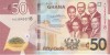 Bancnota Ghana 50 Cedis 2022 - P49b UNC ( vezi descriere )