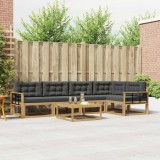 vidaXL Set de canapele de exterior 6 pcs Alb și antracit 3386491