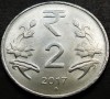 Moneda exotica 2 RUPII - INDIA, anul 2017 *cod 289 B = A.UNC, Asia