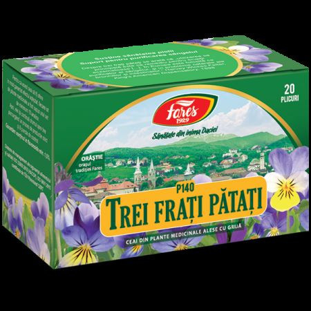 Ceai Trei Frati Patati, P140, 20 Plicuri, Fares