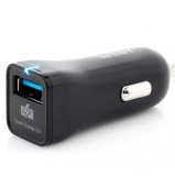 Incarcator Auto Vetter Fast Car Charger Compatibil Qualcomm Quick Charge 2.0 Negru CCAVTQC1