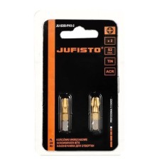 Set varfuri, biti, PZ2, 1/4", 2 buc, PZ2x25 mm, Jufisto