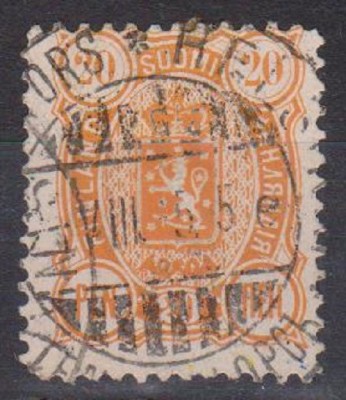 Finlanda 1889-1894, National Arms ,Inscriptie Rusa foto