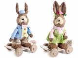 Cumpara ieftin Set 2 figurine Iepurasi Paste 22.5x13x31 cm