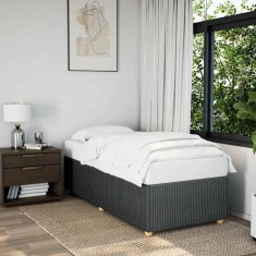 vidaXL Cadru de pat fără saltea, gri &icirc;nchis, 100x200 cm, textil 3284915
