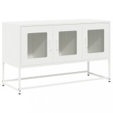 Cumpara ieftin Dulap TV, alb, 100,5x39x60,5 cm, otel laminat la rece