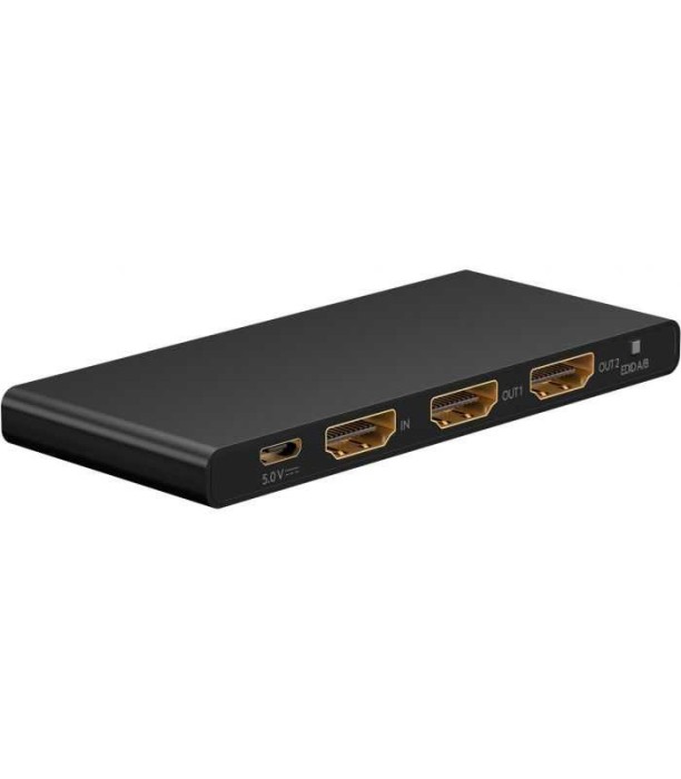 Splitter HDMI 4K 60Hz V2.0 1x HDM 1 la 2x HDMI activ Goobay 58481