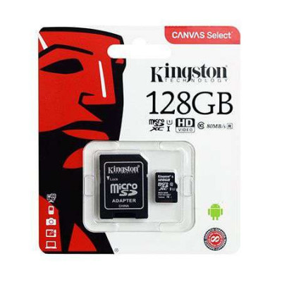 Micro sd card 128gb class 10 kingston foto