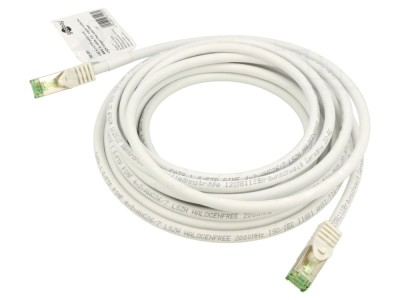 Cablu Patch Cord S/FTP Cat 8.1 Alb 5m foto