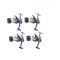Set 4 mulinete diamant alb crap/somn CY 70