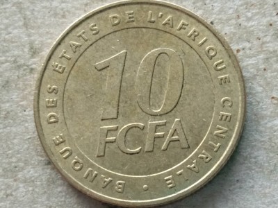 AFRICA CENTRALA-10 FRANCS 2006 foto