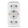 ADAPTOR 3 PRIZE 1X16A 2x2.5A MAX 3500W, V-TAC
