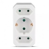 ADAPTOR 3 PRIZE 1X16A 2x2.5A MAX 3500W, V-TAC