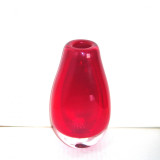 Cumpara ieftin Vaza cristal sommerso roșu coraille - Tear drop - design Monica Bratt, Reijmyre