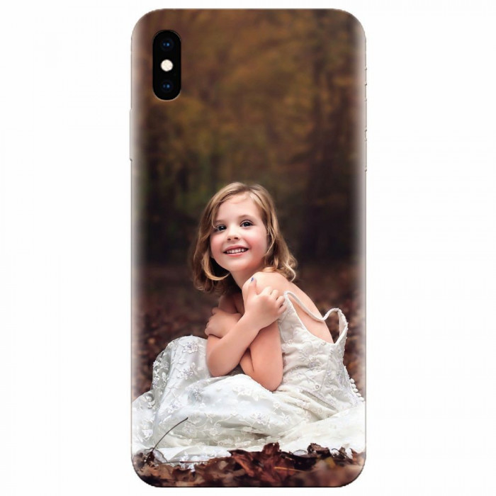 Husa silicon pentru Apple Iphone X, Girl In Wedding Dress Atest Autumn