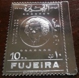 Fujeira 1971 Beethoven, SILVER FOIL, MNH S.551