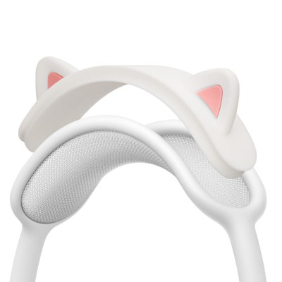 Banda Casti Kwmobile pentru Apple AirPods Max, Alb, Silicon, KWM000025AD001C foto