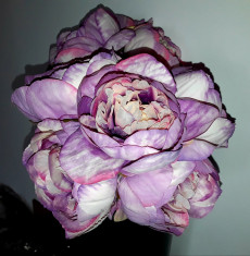 Buchet flori artificiale - Ranunculus 5 fire roz mov pal , inal?ime 27 cm foto