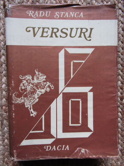 VERSURI - RADU STANCA, EDITURA DACIA 1980