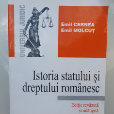 Istoria statului si dreptului romanesc, Cernea, Molcut, 2006, 352 pag, stare fb