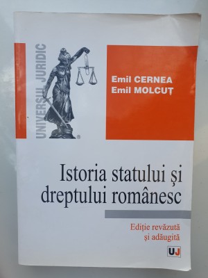 Istoria statului si dreptului romanesc, Cernea, Molcut, 2006, 352 pag, stare fb foto