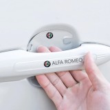 Set 8 Stikere - Autocolante Transparente pentru Protectie Zgarieturi Manere Usa - Alfa Romeo