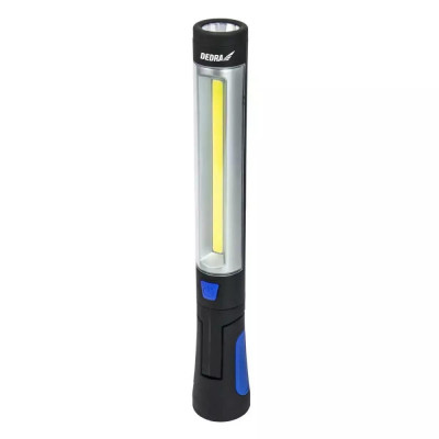 Lanterna reincarcabila 3w cob led + 3w led, alimentator usb pentru 230v si 12v foto