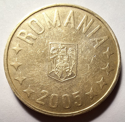 Moneda 50 bani 2005 foto