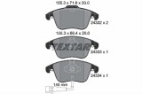 Set placute frana TEXTAR 2433301