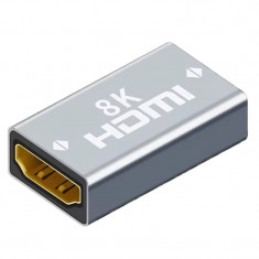 Adaptor / Mufa de prelungire cablu HDMI 2.1, Active, rezolutie 8k, mama-mama, prelungitor hdmi