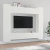 VidaXL Set dulap TV, 8 piese, alb, lemn prelucrat