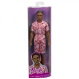 BARBIE PAPUSA BAIAT FASHIONISTAS IN SALOPETA STIL HAWAIAN SI SANDALE VERZI, BARBIE - Fashionistas