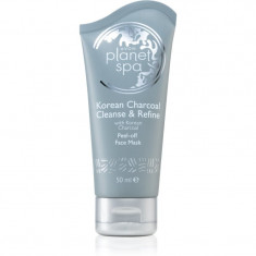 Avon Planet Spa Korean Charcoal Cleanse & Refine mască facială de acoperire cu cărbune activ 50 ml
