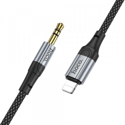 Cablu Audio Lightning - 3.5mm HOCO UPA26, 1m, Negru foto