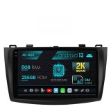 Navigatie Mazda 3 (2009-2013), Android 13, X-Octacore 8GB RAM + 256GB ROM, 9.5 Inch - AD-BGX9008+AD-BGRKIT320