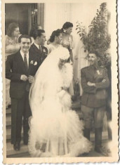 C314 Fotografie ofiter roman mireasa nunta perioada interbelica foto