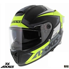 Casca integrala pentru scuter - motocicleta Axxis Hawk SV Judge B3 galben fluor mat negru mat (ochelari soare integrati) &ndash; tip viziera: MT-V-31 XXL (6