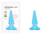 Dop anal Charmly Slim Butt Plug, 9 cm, Bleu