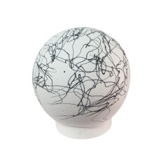 Difuzor umidificator aromaterapie sfera ceramica pictata Li-TC01-Wh