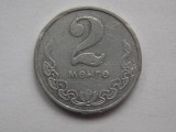 2 Monede Mongolia 1977, Colectie Numismatica, Mongolice